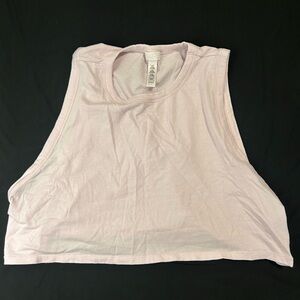 Skims Sleeveless Crop Top - Light Pink